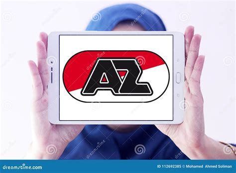 az alkmaar het embleem van de voetbalclub redactionele afbeelding image  concurrentie liga