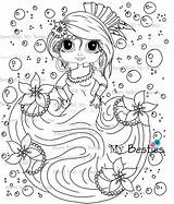 Bestie Doll Coloring Baldy Gypsy Img2 Sherri Digi Stamp Instant sketch template