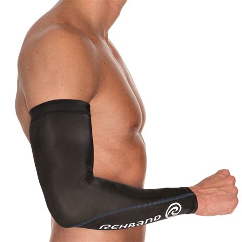 rehband black compression arm sleeve pro therapy supplies