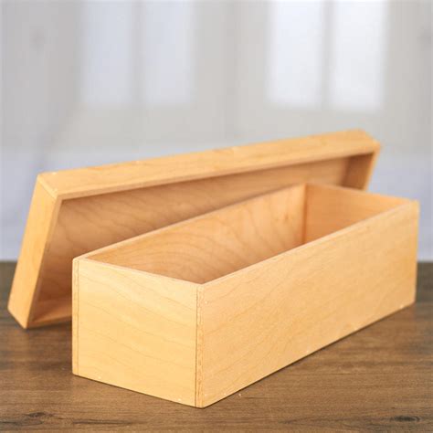 unfinished rectangular wooden box crates boxes wood crafts craft supplies factory