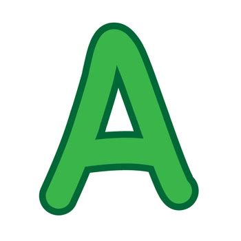 bulletin board letters alphabet clipart green  green trim tpt