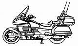 Goldwing Honda Clipart 1800 Wing Clip Gold Clipground sketch template