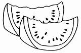 Frutas Melancia Fruta Risco Desenho Prato Panos Legumes Coco sketch template