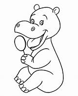 Kindergarten Nilpferd Hippopotame Ausmalbilder Hippopotamus Hippo Malvorlagen Coloringhome Colorier Coloriages sketch template