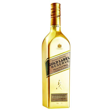johnnie walker gold label reserve golden bottle whiskycom
