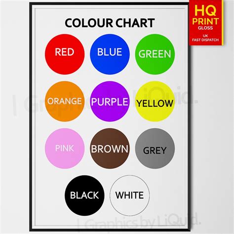 colors  size laminated educational wall chart  kids shopee images