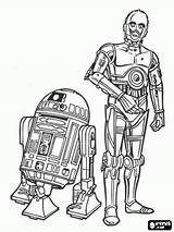 C3po Sheets Oncoloring Starwars sketch template