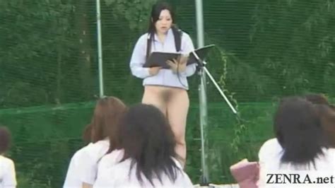 subtitled bottomless outdoor japan schoolgirls assembly