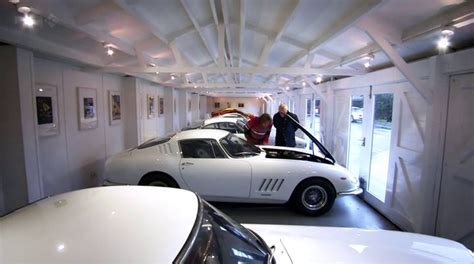 Chris Evans White Garage Full Of White Ferraris And A