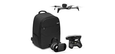 pack drone parrot quadricoptere bebop  lunette fpv skycontroller  sac  dos