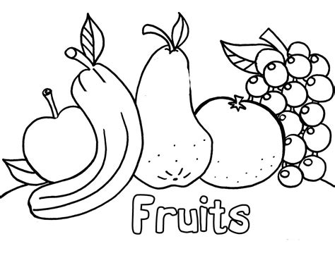 coloring pages  fresh fruit  vegetables learn  coloring