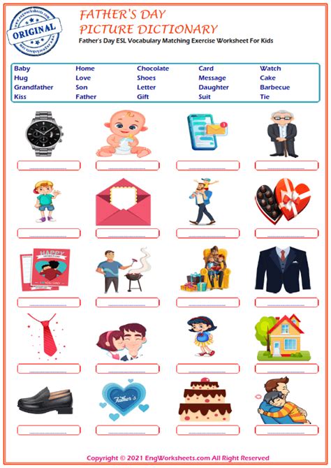 fathers day worksheet father  day card english esl worksheets