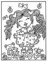 Amoureux Sweethearts Digi Cardmaking Valentin Numérique Téléchargements Meisjes sketch template