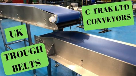 trough belt conveyor  food industry manfactured   uk youtube