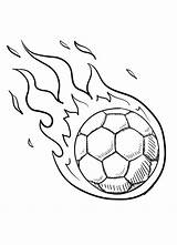 Coloring Soccer Soccerball sketch template