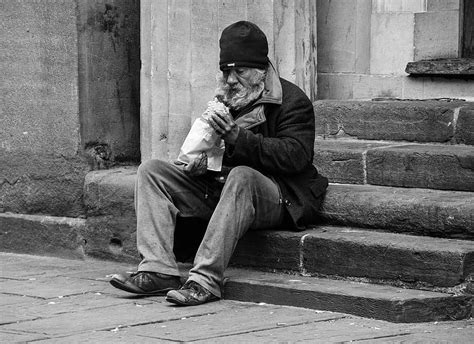 Homeless Man Poverty Poor Person Homelessness Street Social