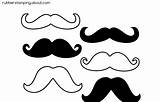 Mustache Coloring Pages Clip Clipart sketch template