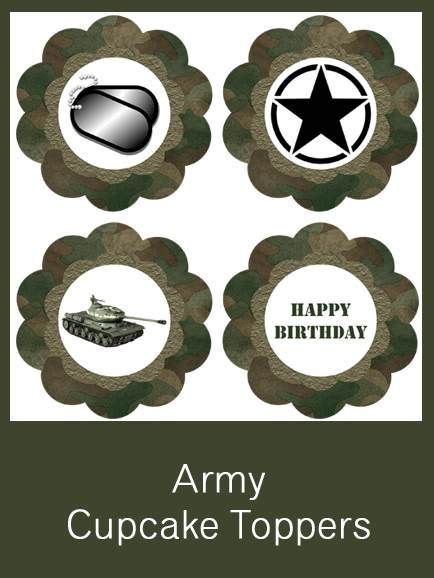 pin  militza gotay  party printables   armys birthday