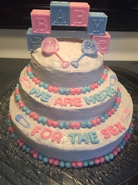 gender reveal cake made by sister and me gender reveal cake how to