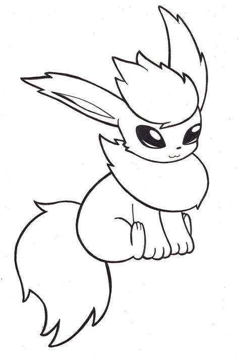 flareon coloring page  worksheets pokemon coloring pages super