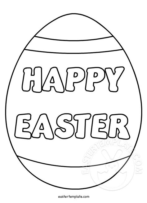 easter giant egg coloring page easter template
