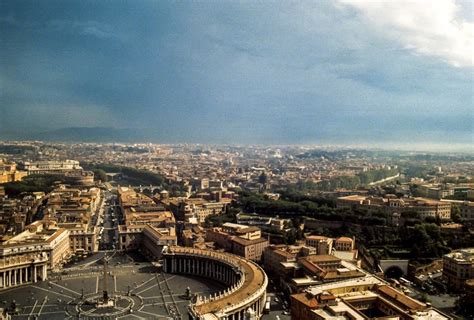 vintage stock photo  aerial view  rome vsp