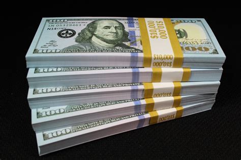 full print  realistic prop money  dollar bills cash fake  replica paper money