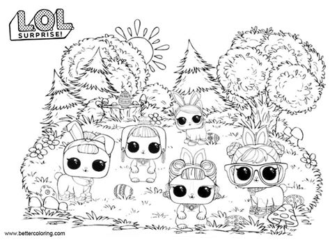 lol pets coloring pages hoppy easter  printable coloring pages