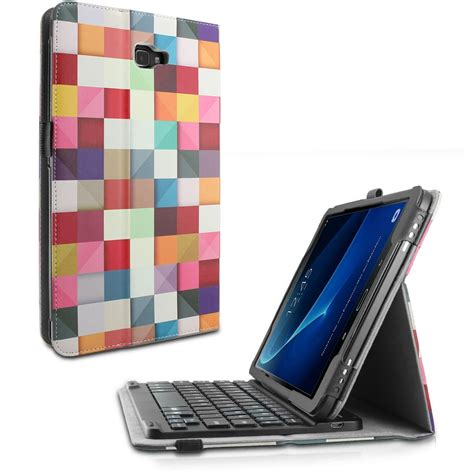 infiland samsung galaxy tab    sm tsm  tablet keyboard case folio pu leather