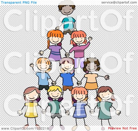 royalty  vector clip art illustration   doodled pyramid  kids