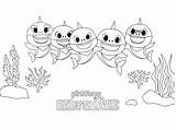 Shark Baby Family Coloring Printable Pages Kids Description sketch template