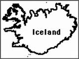 Iceland Flag Map Outline Enchantedlearning Printout sketch template