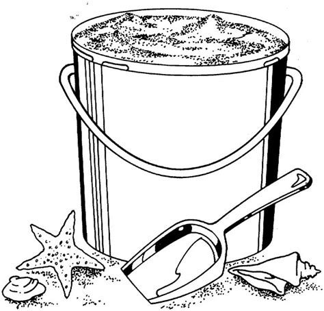 printable coloring pagesand pail  printable coloring