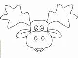 Moose Coloring Head Pages Printable Face Muffin Clipart Drawing Give If Faces Draw Animal Template Color Colouring Animals Online Line sketch template