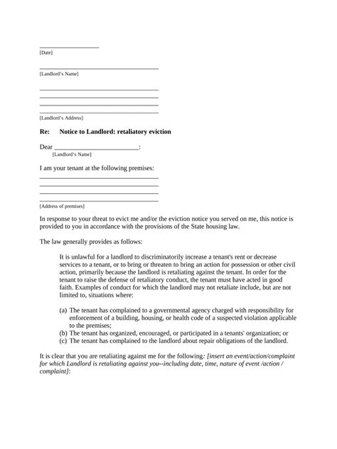 letter  tenant  landlord  notice  landlord  cease