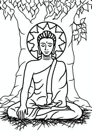 buddha clipart colouring page buddha colouring page transparent