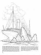 Titanic Iceberg Kleurplaten Collides Downloaden Kleurplaat Uitprinten sketch template