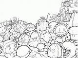 Coloriage Zombies Plantes sketch template
