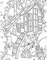 Tree Baumhaus Boomhut Malvorlagen Treehouse Boomhutten Kleurplaten Malvorlage Catan Drucken Animaatjes Adulte Example Coloringhome Treehouses Kitapları Boyama Erwachsene Ausmalbild Drus sketch template