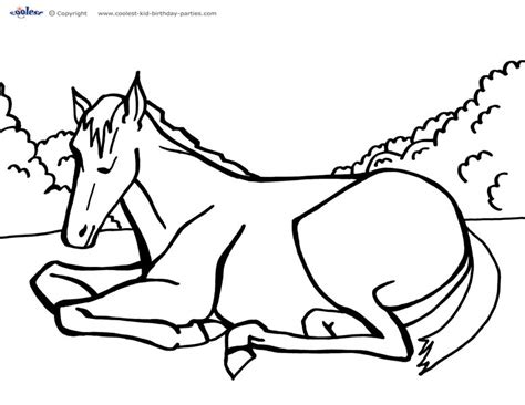 printable horse coloring page  coolest  printables