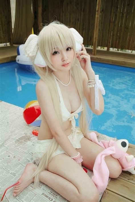 Animation New Cute Chobits Swimsuit Cosplay By Roon