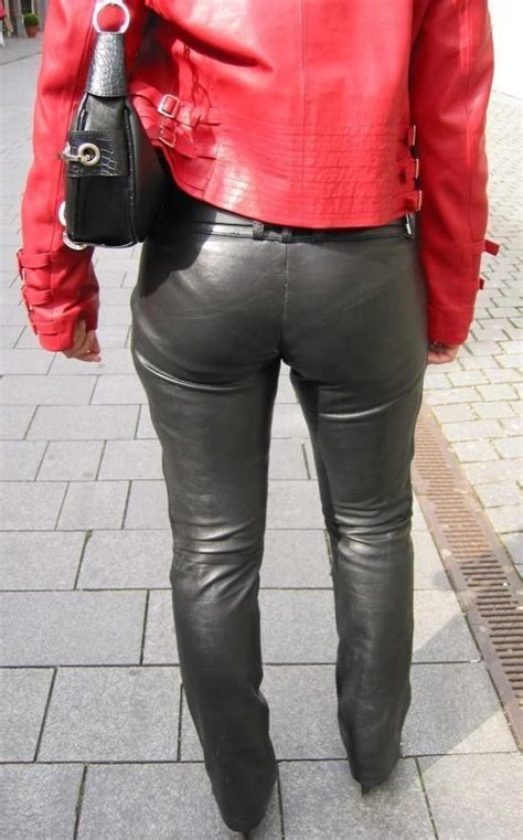 Asses Photo Candid Latex Leather Shiny Tight Butt