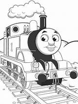 Coloring Thomas Train sketch template