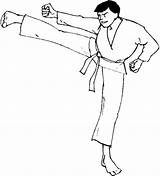 Karate sketch template