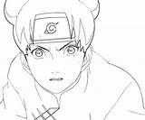 Tenten Naruto sketch template