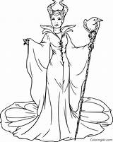Pages Maleficent Angelina Coloringall Jolie sketch template