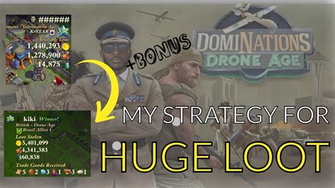 dominations drone age huge loot attack strategy museum youtube