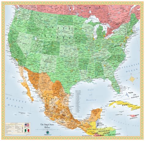 map  usa  mexico topographic map  usa  states