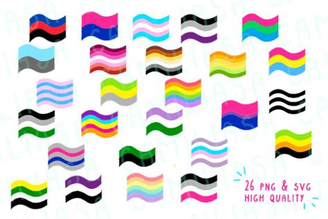 lgbt gay pride flags graphic by inkclouddesign creative fabrica