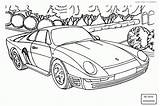 911 Porsche Coloring Pages Getdrawings Drawing sketch template